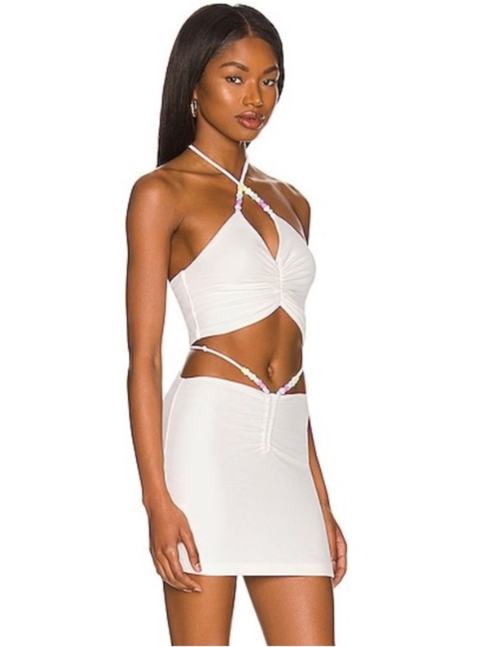 Lovers + Friends Wild Side Mini Dress White Women's Size Medium
